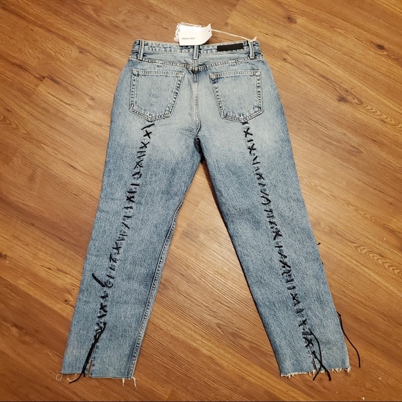 GRLFRND Renn Stitched Mid Rise Waist Jeans - Picture 6 of 8